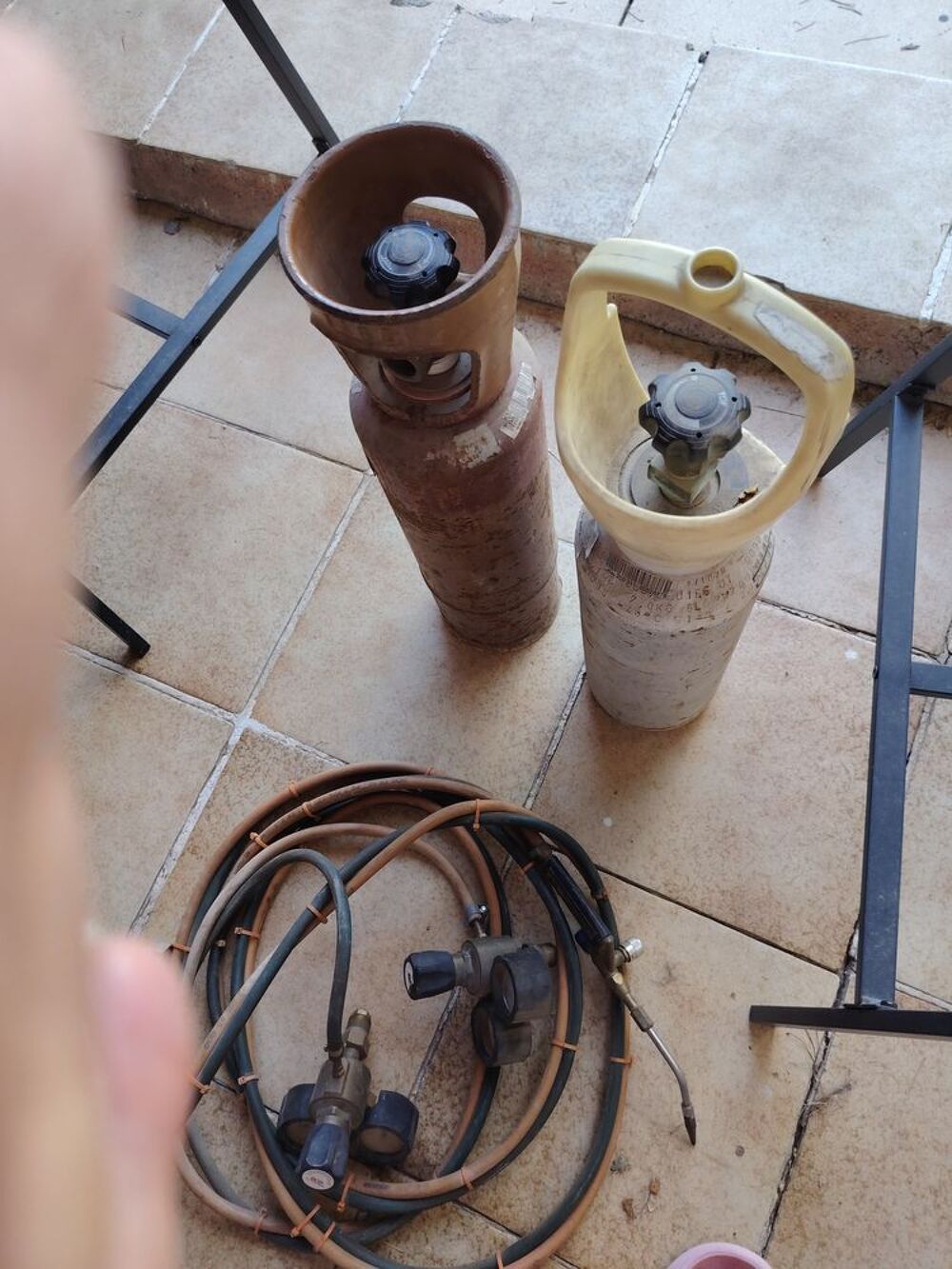 bouteille de gaz +bouteille de cetylene Bricolage