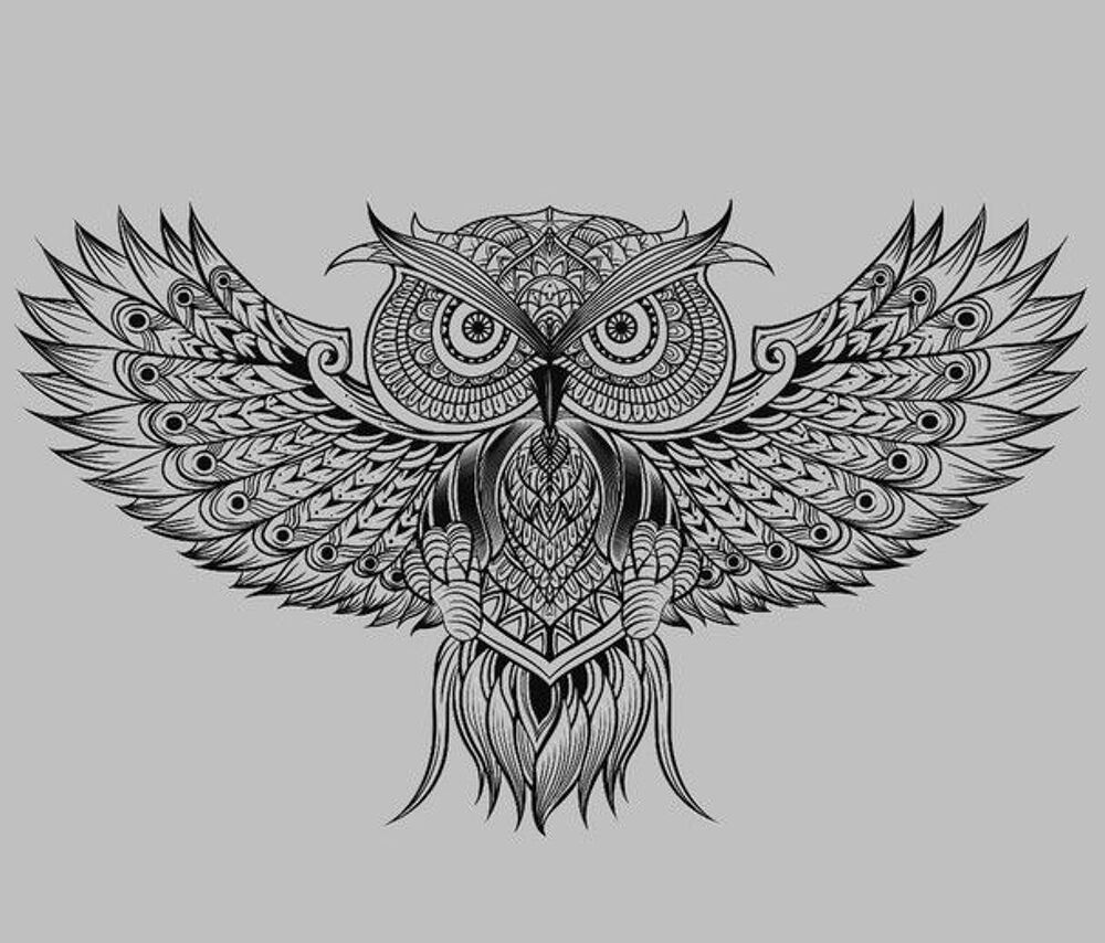 Gravure laser - Miroir grav&eacute; - Hibou Décoration