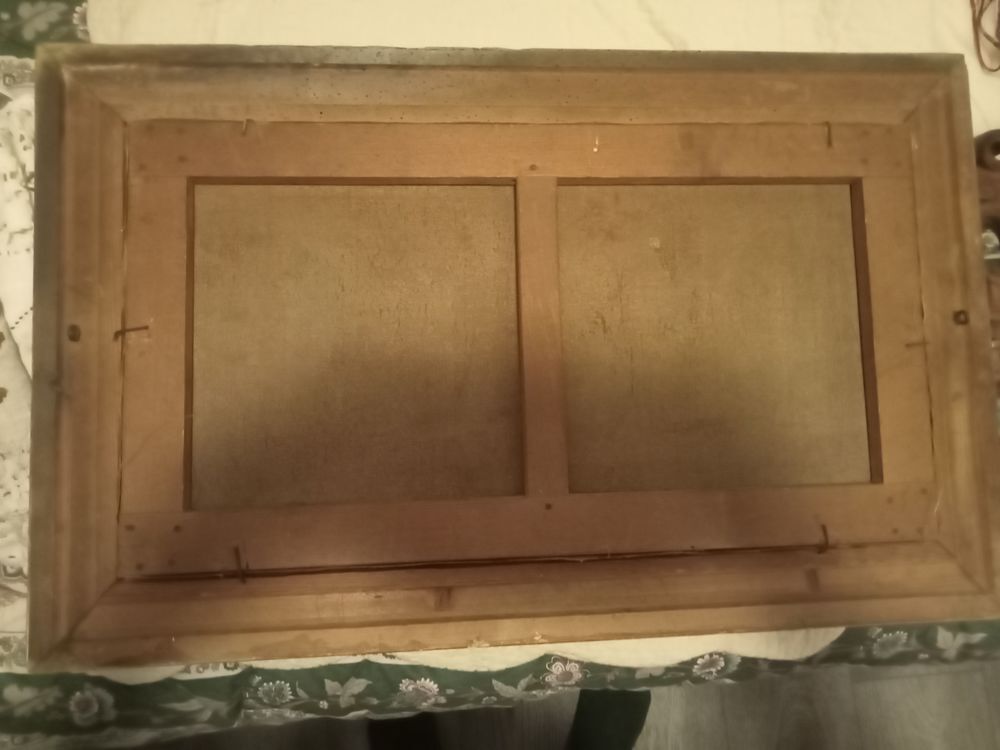 ,Paires de tableaux , peinture sur toile sign&eacute; H Huron Décoration
