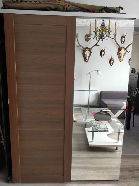 Meuble penderie 2 portes coulissantes dont 1 miroir 50 Schnbourg (67)