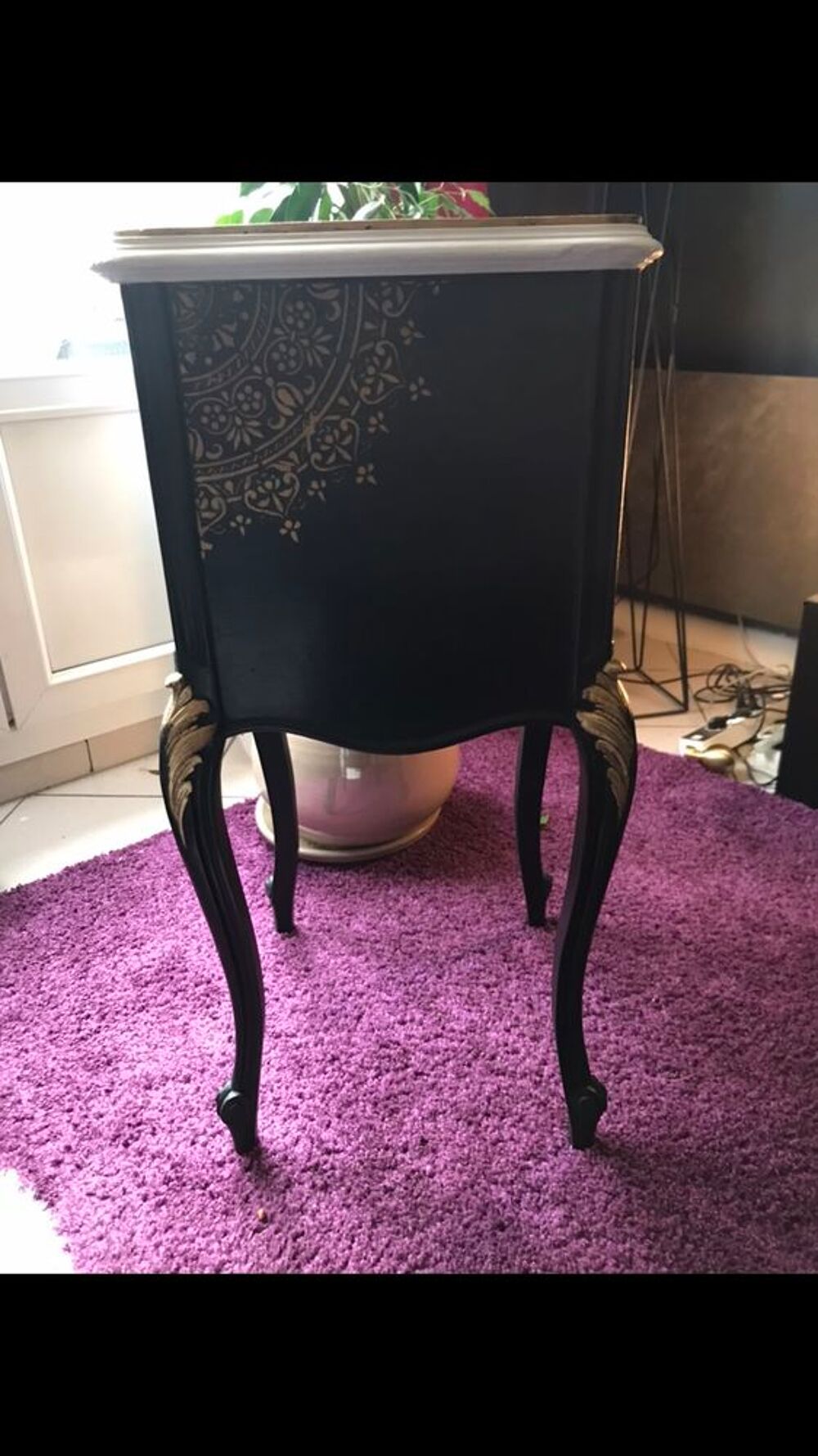 table de chevet relook&eacute; Meubles