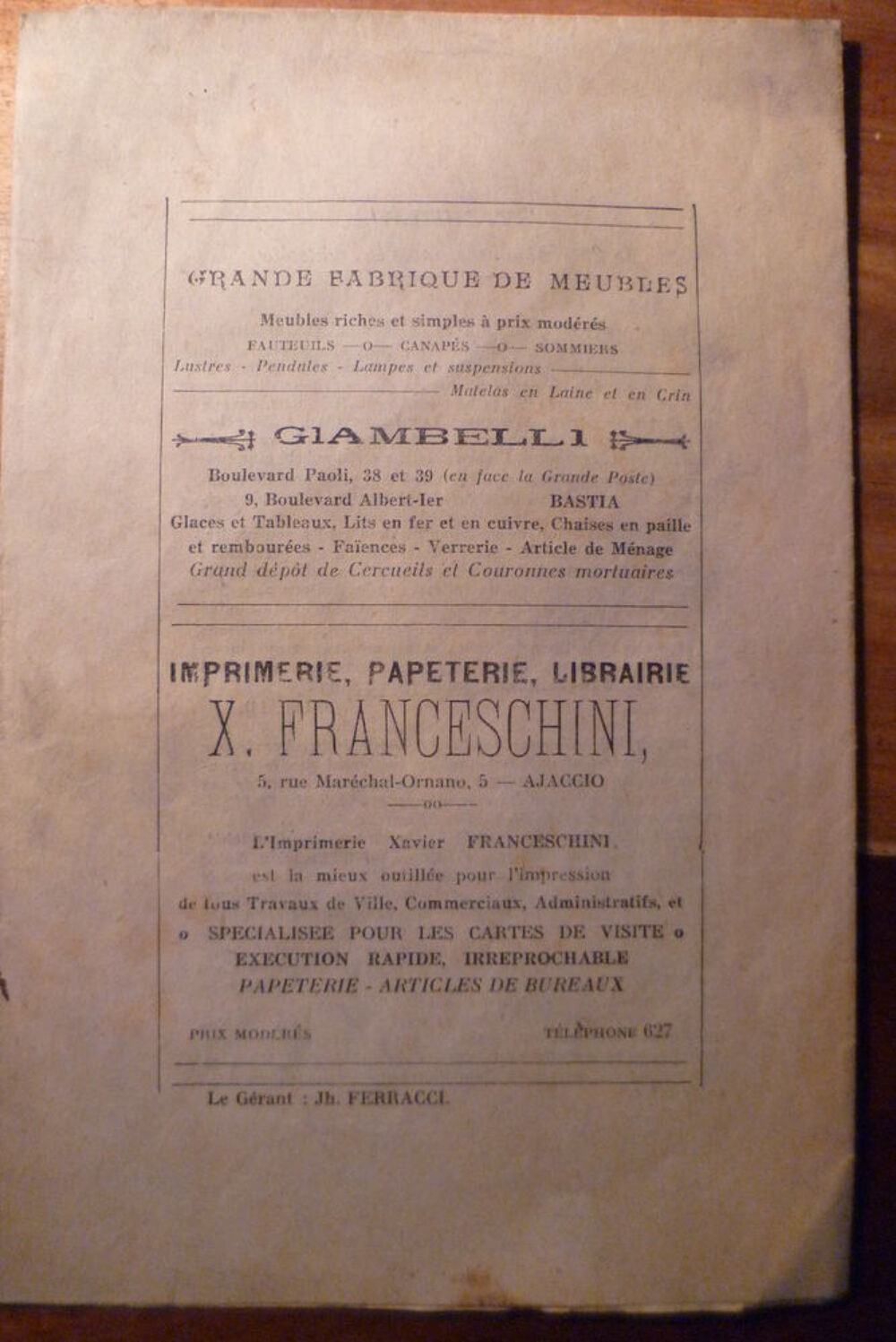 BULLETIN-RELIGIEUX-DU-DIOCESE-D-039-AJACCIO-19-MAI-1940-29me Livres et BD