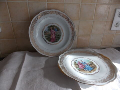 lot de 2 plats en porcelaine 20 Saint-Remèze (07)