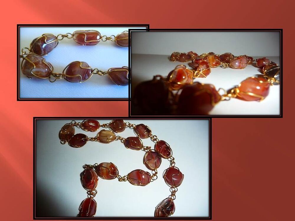 Collier ambre vintage "Espagne" Bijoux et montres
