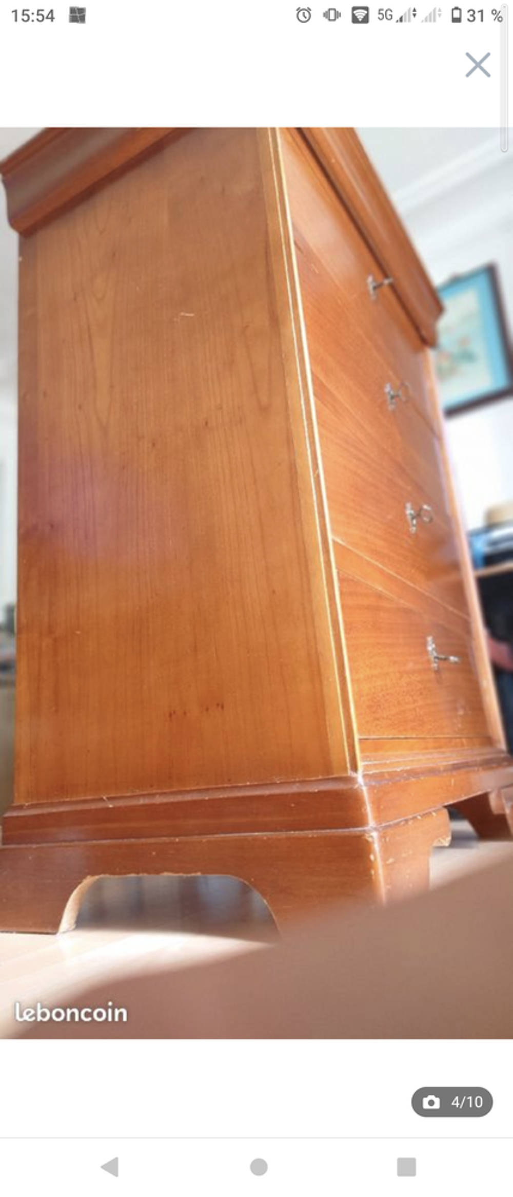 Commode en merisier | 1 tiroir et 4 tiroirs &agrave; cl&eacute;s Meubles