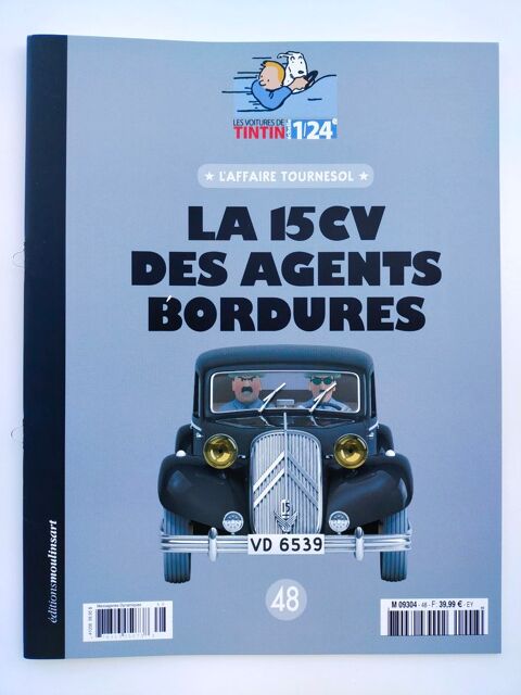 VOITURE DE TINTIN LA N�48      LA 15CV DES AGENTS BORDURES   60 Dolus-d'Ol�ron (17)