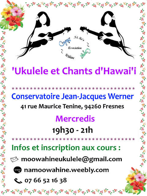 Ukulele et Chants d'Hawai'i, Conservatoire de Fresnes  94260 Fresnes