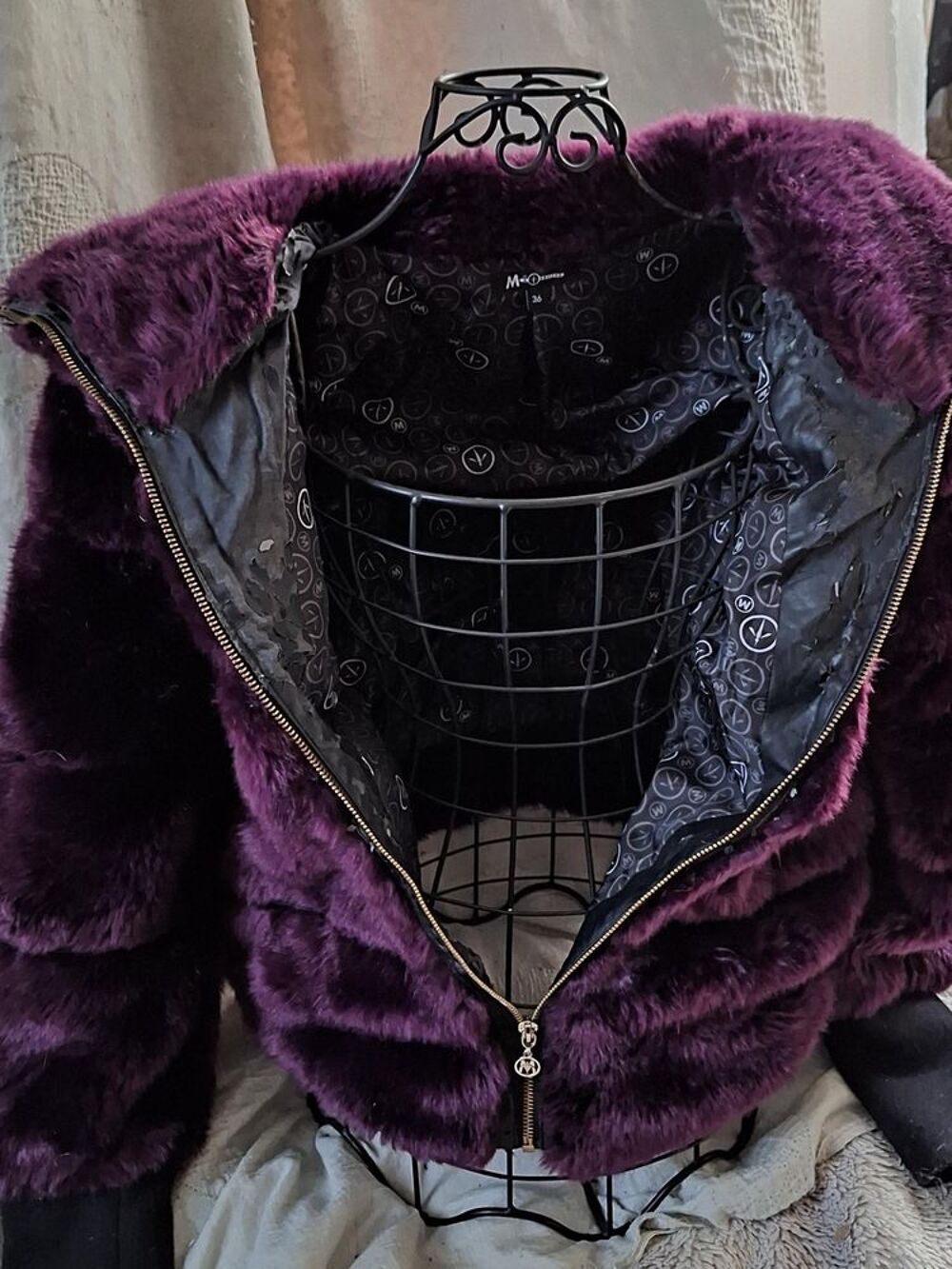Blouson fausse fourrure Vêtements