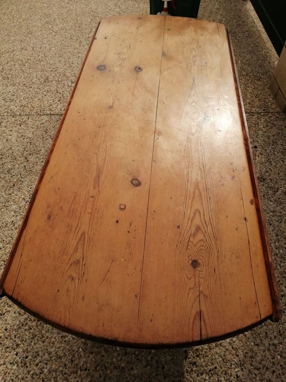 Table ovale en bois ancienne transformable Meubles