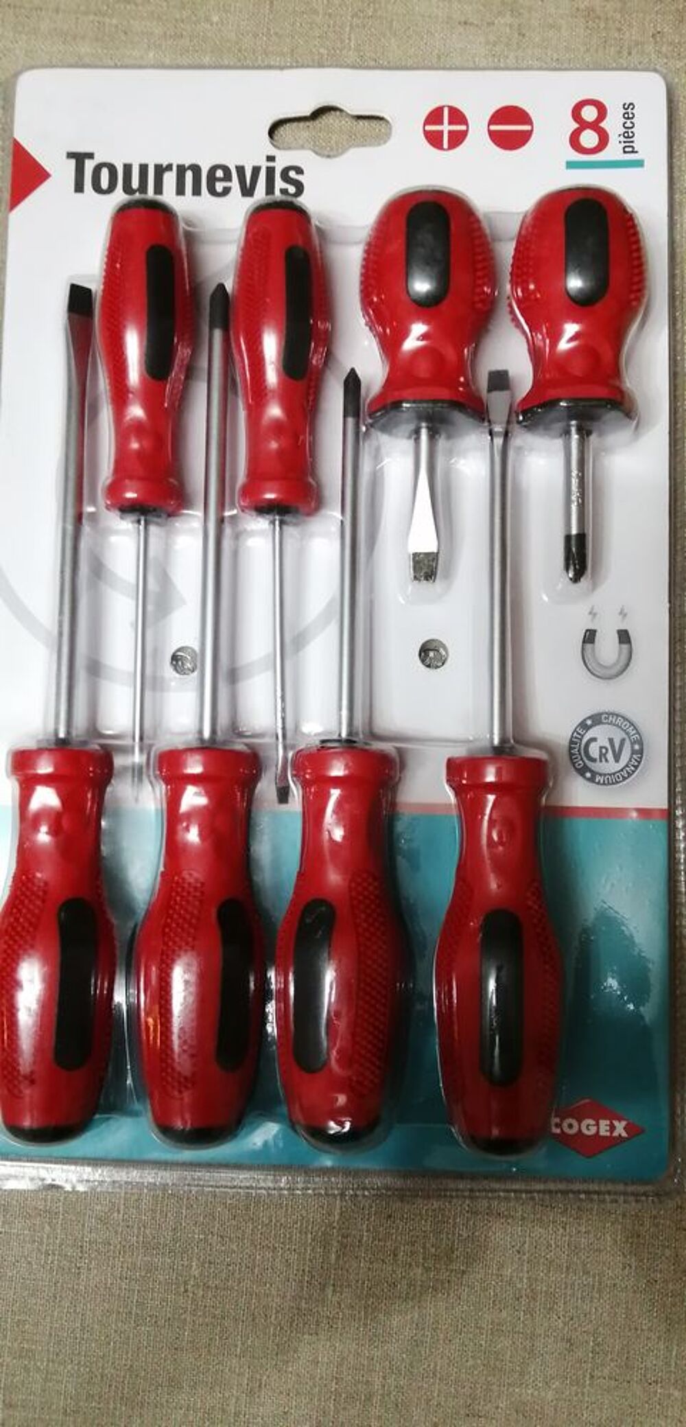 8 Tournevis aimant&eacute;s Bricolage