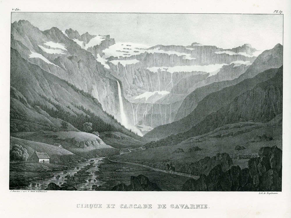 Lithographie Pyr&eacute;n&eacute;es 