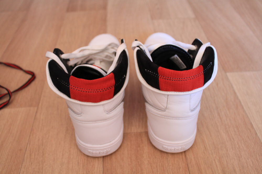 Chaussures basket Reebok Classic avec lacets rouge/noir Chaussures