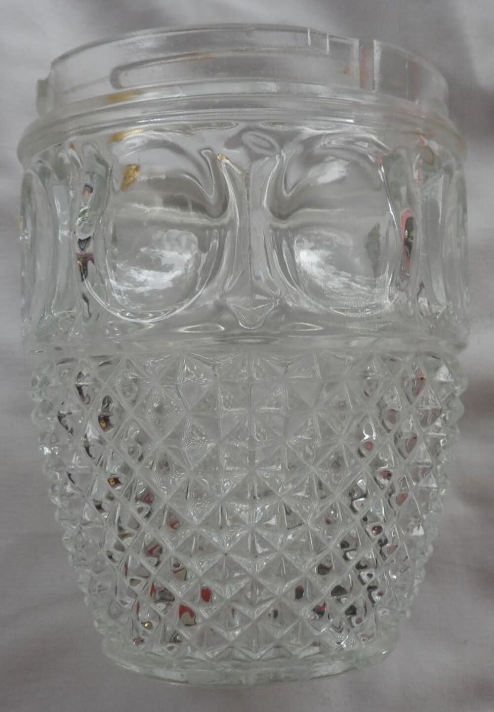 Seau &agrave; glace Oberglas Austria taille diamant, vintage ans 60 Cuisine