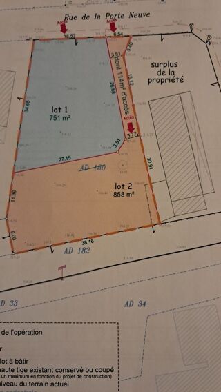  Terrain � vendre 858 m�