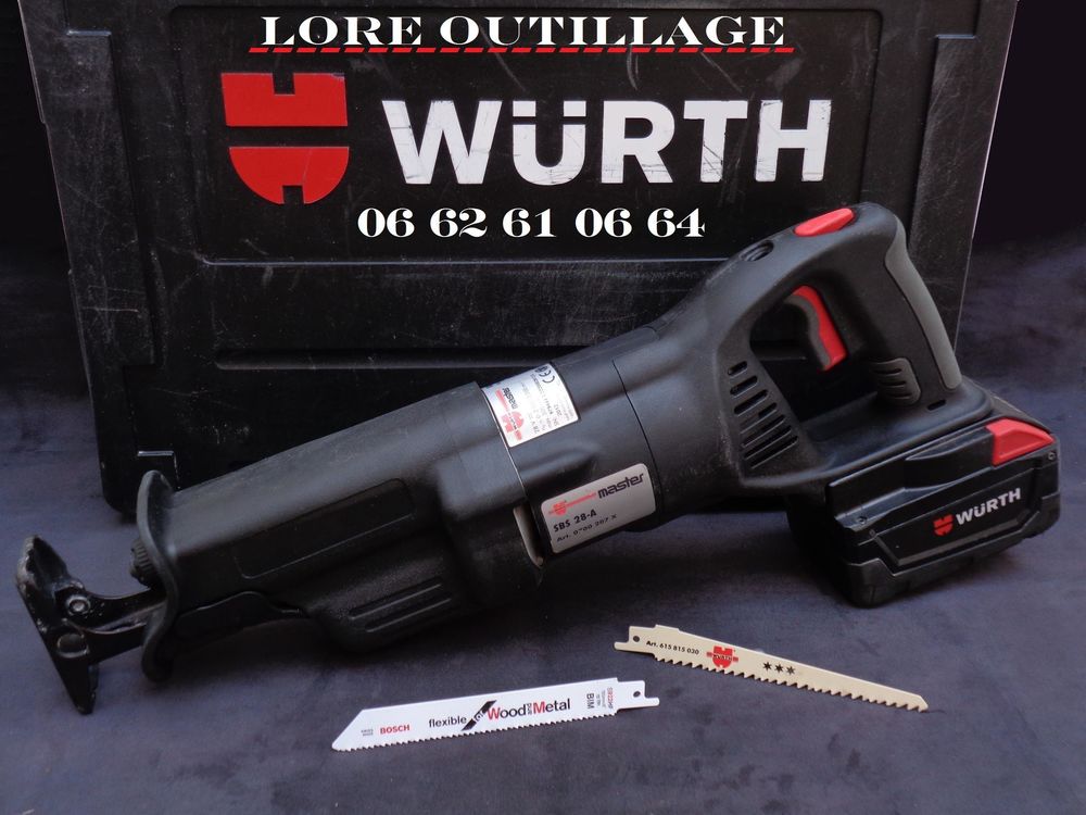 WURTH SBS 28-A / Scie sabre 28v Bricolage