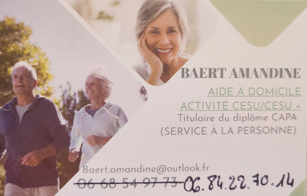   Amandine BAERT,SERVICE AUX PERSONNES ACTIVITE CESU/CESU + 