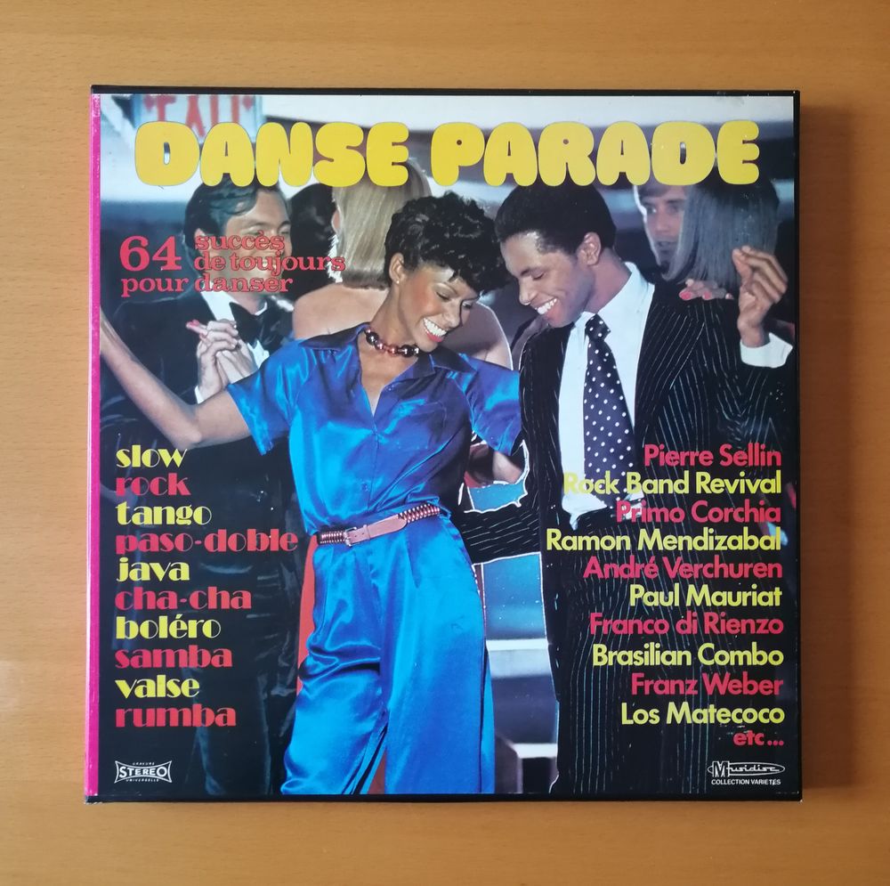 Coffret 4 LPs Danse parade - Musidisc MU 526 RBx4 CD et vinyles