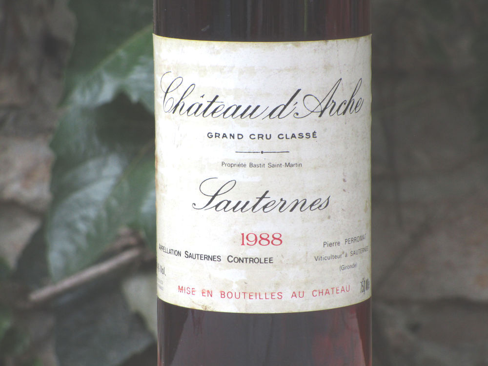 VIN SAUTERNES 1988 