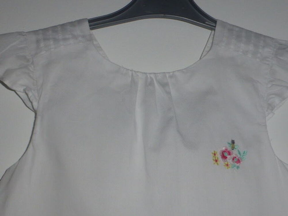 Sergent Major blouse &eacute;t&eacute; top blanc noeud dos 10 ans Vêtements enfants