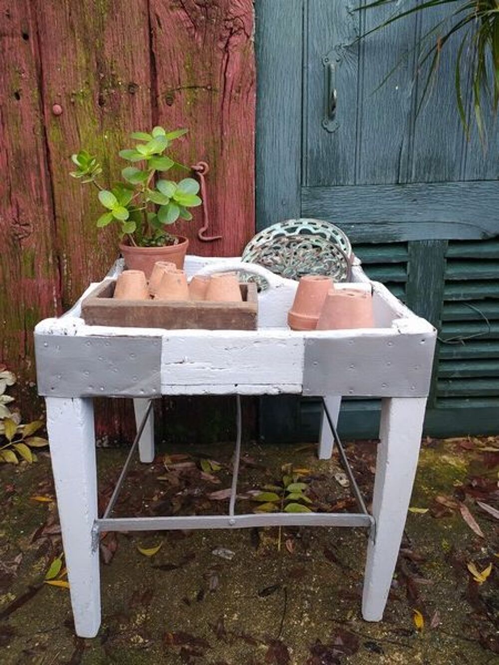 Petit Meuble Desserte Atelier Style Ferme Campagne 
Meubles