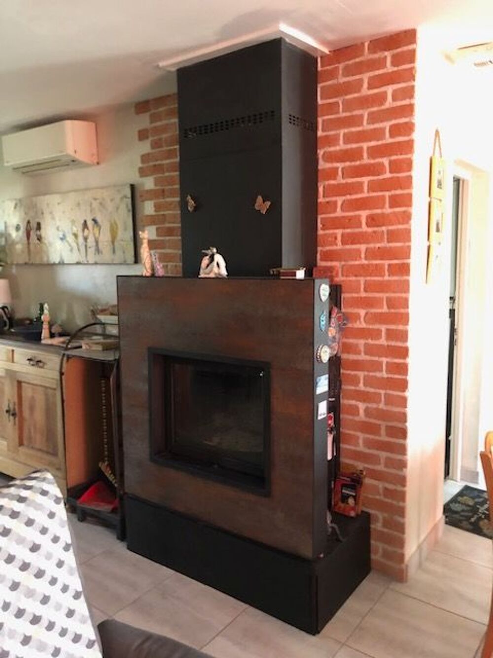 chemin&eacute;e po&ecirc;le a bois Décoration