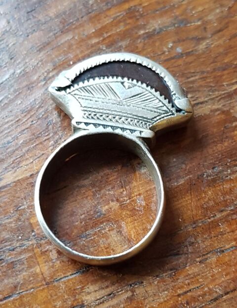 Superbe anneau en argent massif, pierre onyx noir, mixte 110 Pierre-Bnite (69)