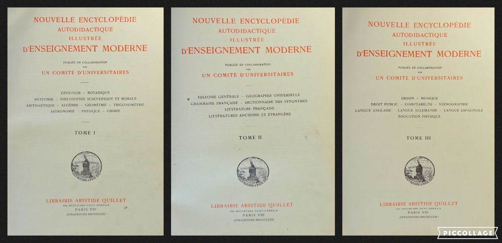  NOUVELLE ENCYCLOPEDIE AUTODIDACTILE D'ENSEIGNEMENT MODERNE 