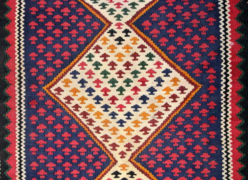 Tapis / Kilim ancien persan, Senneh en laine 180X105 Décoration
