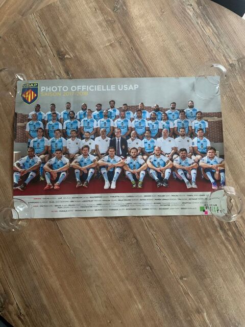 Poster officiel  Usap rugby Saison 2017 / 2018  \'\'  Champion de France de Pro D2  \'\' 12 Saleilles (66)