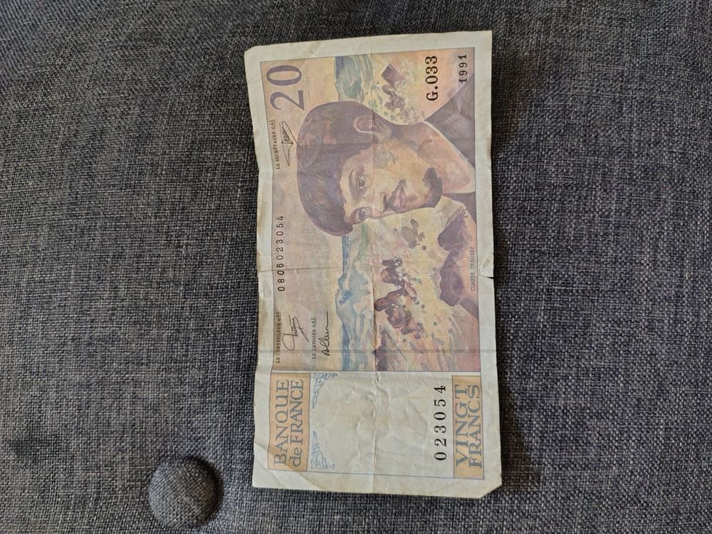 Billet de 20 franc 1991 