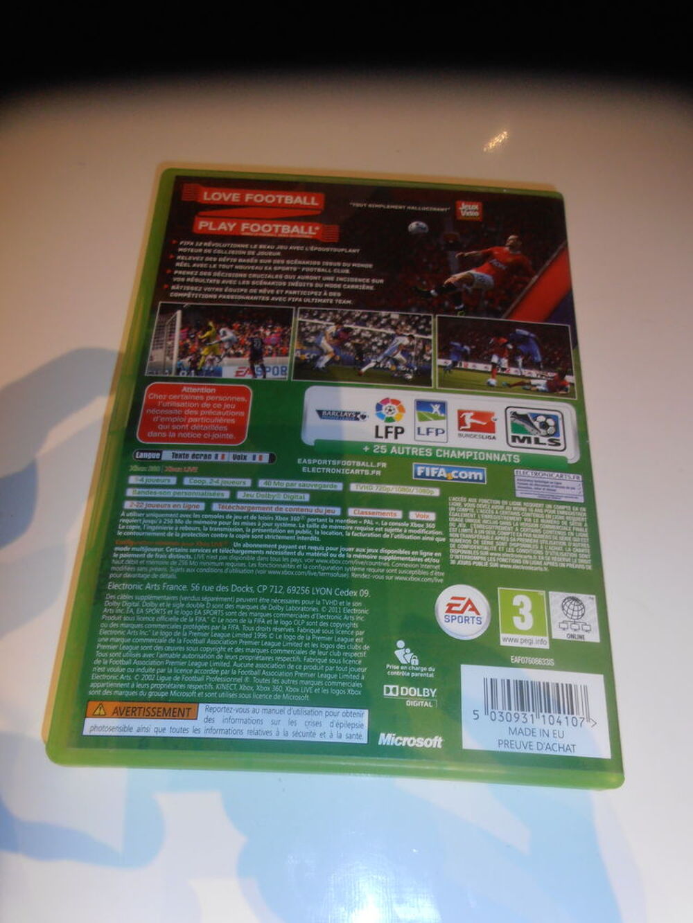 Jeu XBOX 360 - Fifa 12 (26) Consoles et jeux vidéos