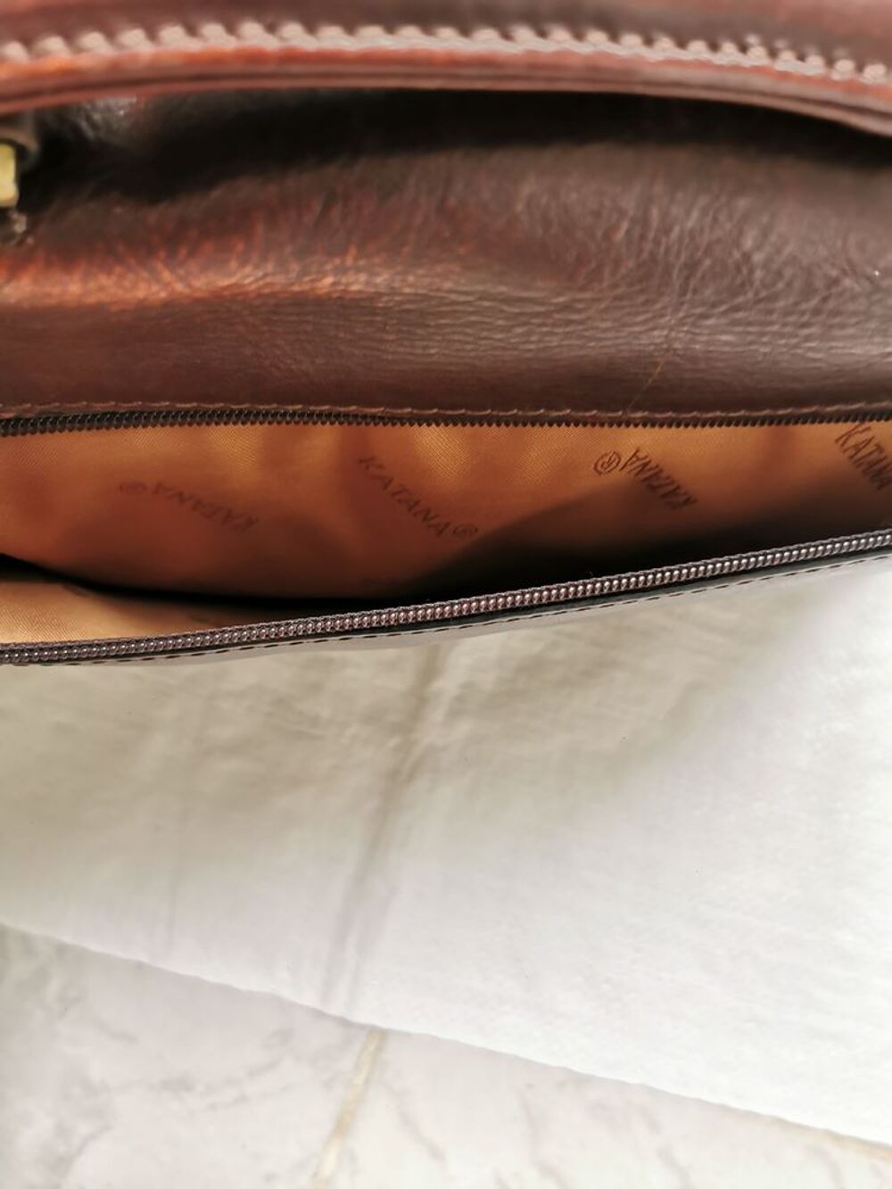 Saccoche /cartable cuir Katana Maroquinerie