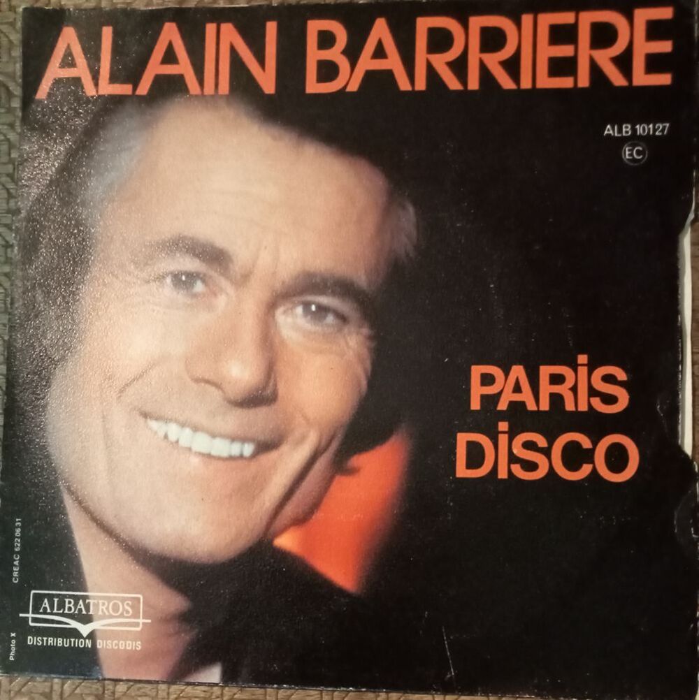 ALAIN BARRIERE / 5 X DISQUES VYNIL 45 TOURS CD et vinyles