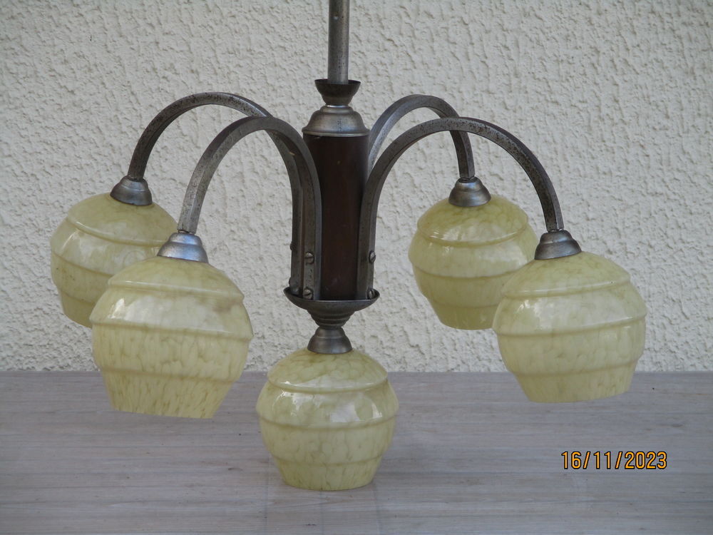 LUMINAIRE VINTAGE 4 BRANCHES Décoration