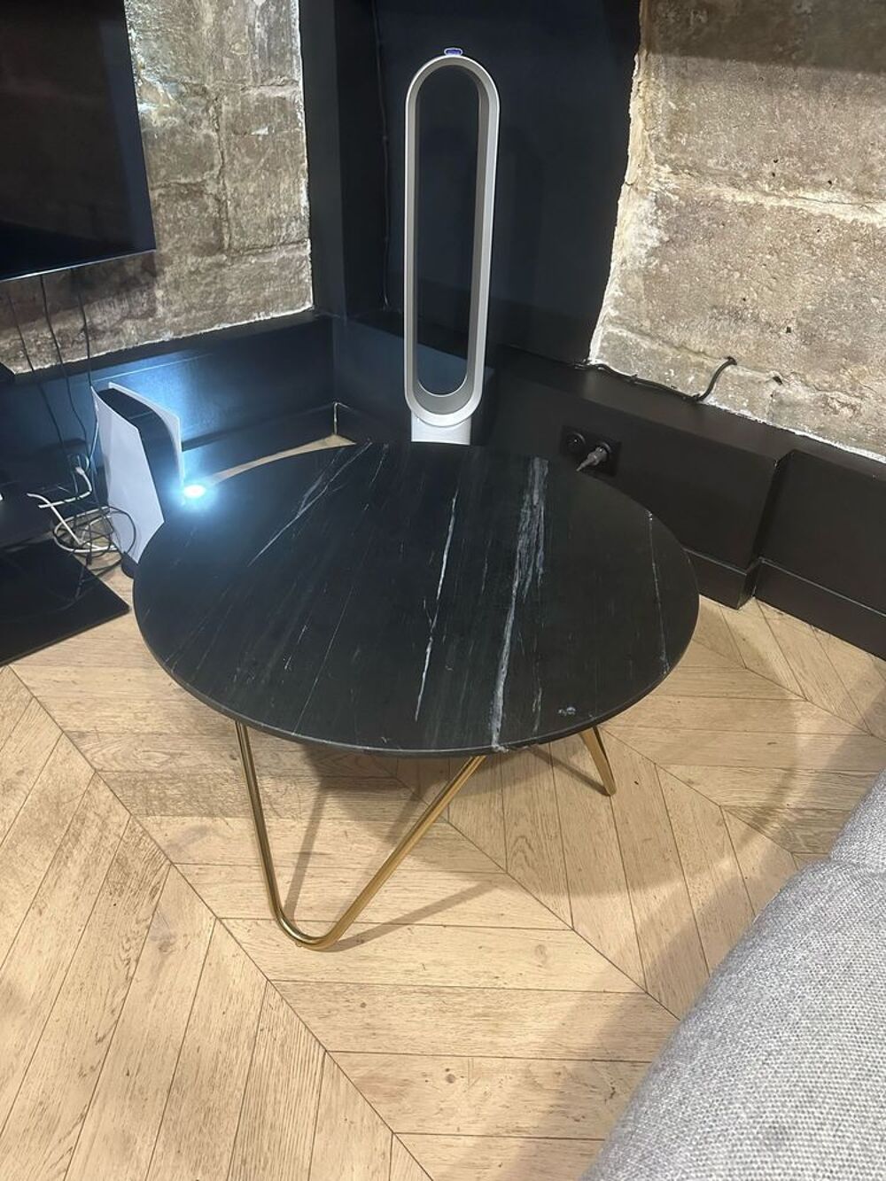 Superbe table basse marbre noir Maison du Monde Meubles