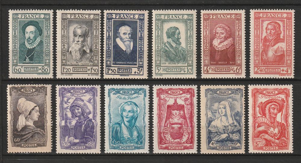 TIMBRES NEUFS** ANNEE1943
