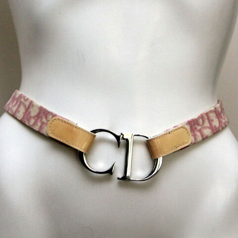 Ceinture rose et blanc CHRISTIAN DIOR Issy-les-Moulineaux (92)