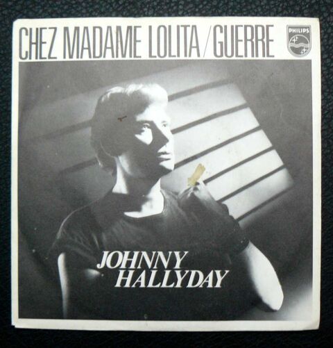 SP Johnny HALLYDAY : Chez madame Lolita - Label plastique 4 Argenteuil (95)
