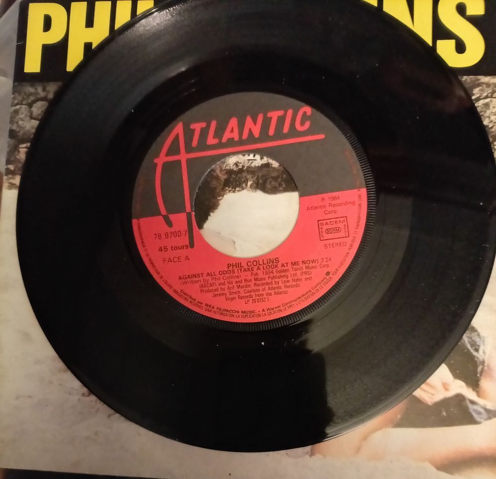PHIL COLLINS / DISQUE VYNIL 45 TOURS / CD et vinyles