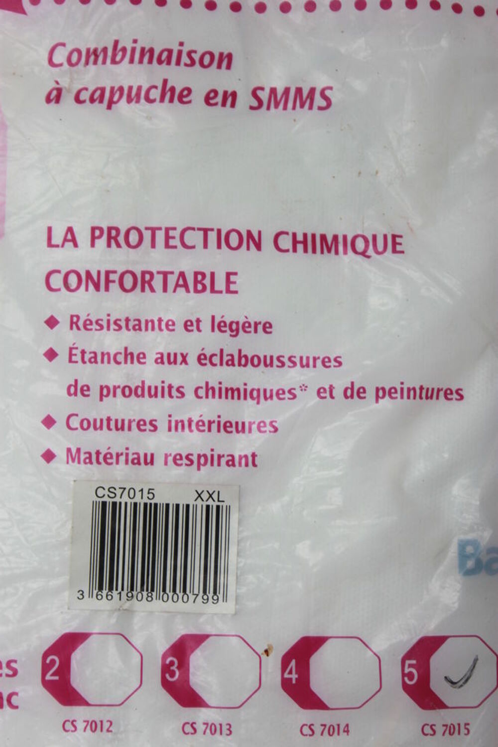 Combinaison de protection avec capuche neuve Vêtements
