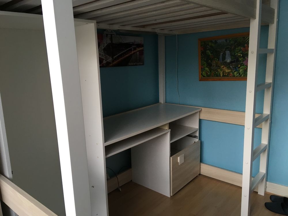 PRIX BAISS&Eacute; DE 100&amp;euro;; LIT MEZZANINE AVEC BUREAU Meubles