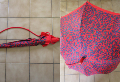 Parapluie fleur rouge 14 La Roche-Derrien (22)