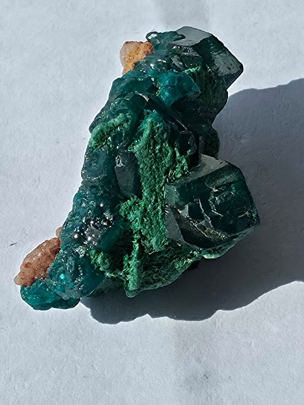 Rare Dioptase Verte sur Matrice-Katanga, RDC-8g 