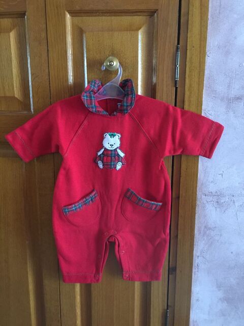 Pyjama enfant couleur rouge motif   Ourson   2 Saleilles (66)