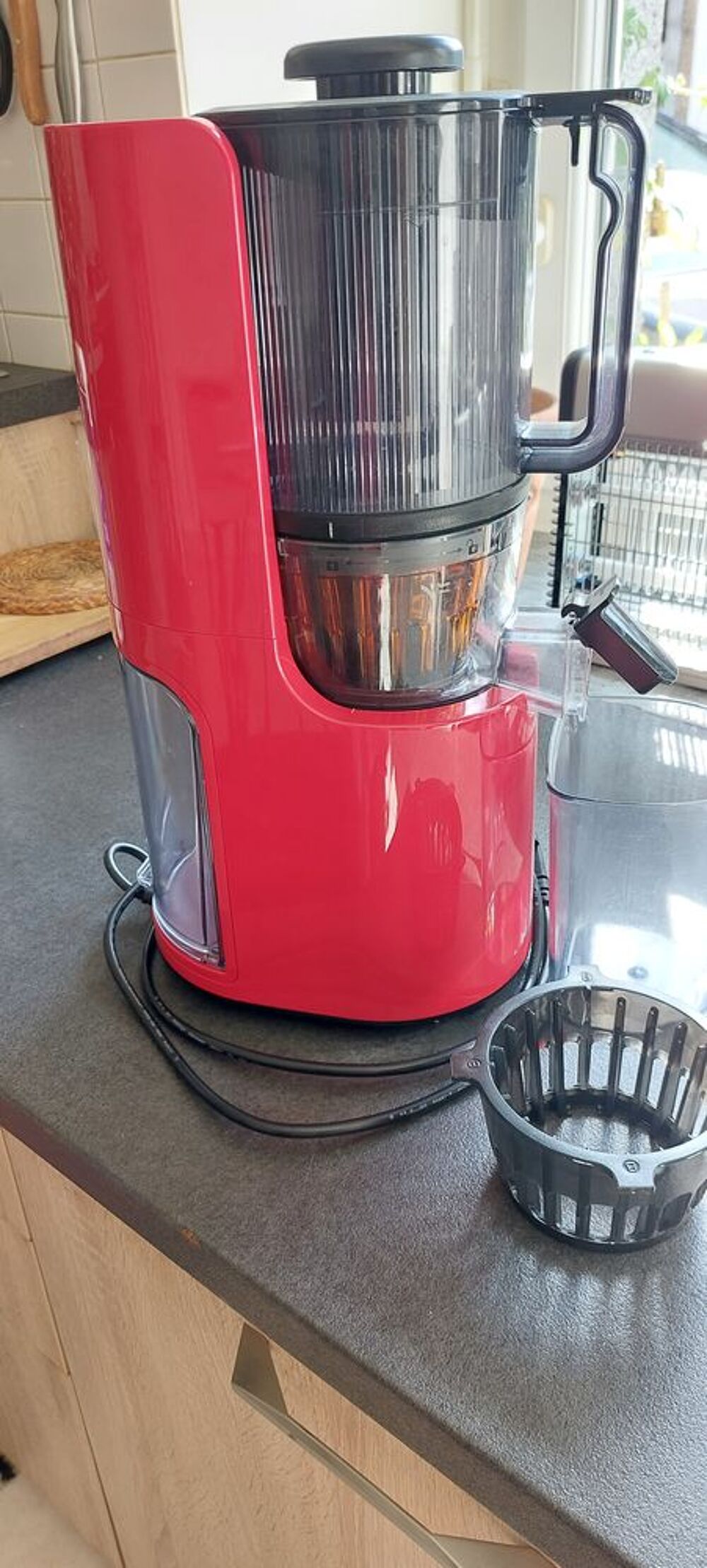 EXTRACTEUR DE JUS VERTICAL H200 - ROUGE - HUROM Cuisine