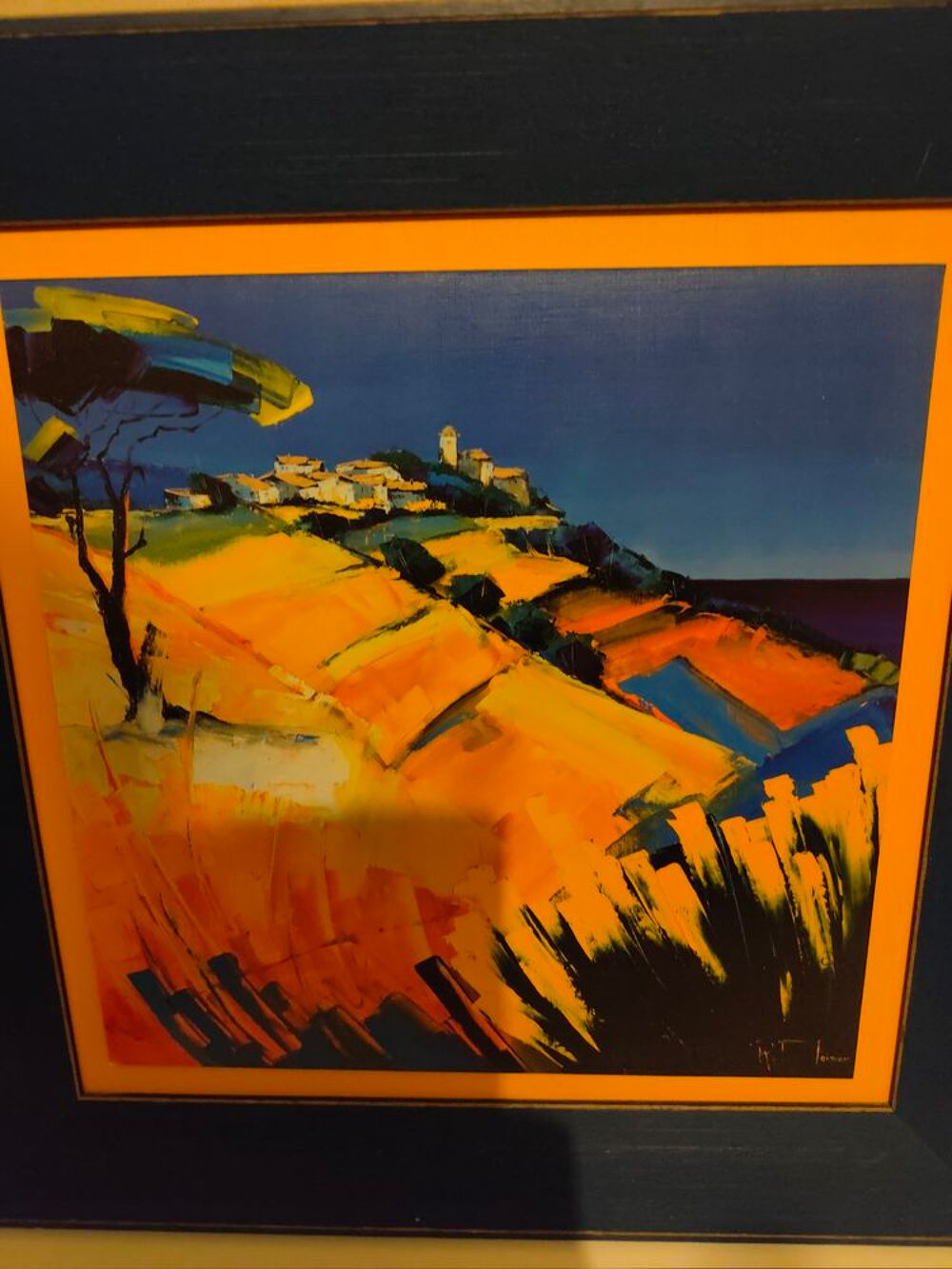 Tableau peinture .
Richard moissan ,la colline du soleil .
Décoration