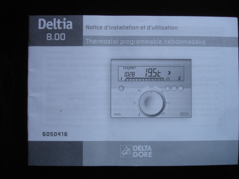 Thermostat programmable filaire DELTA DORE Bricolage