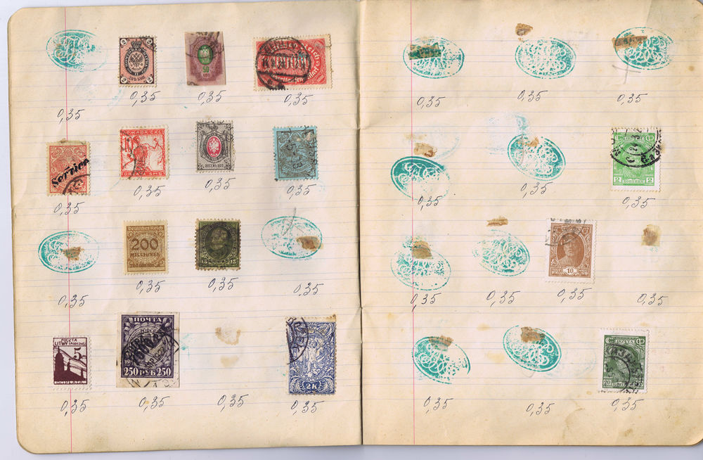 Lot de timbres de tous les pays de 1860 &agrave; 1920 