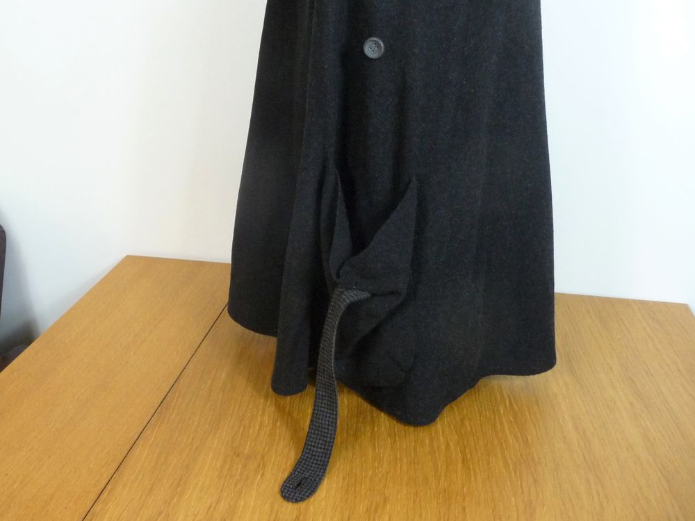 Robe/ Tunique Evas&eacute;e Gris Anthracite sans manches- Cr&eacute;a Vêtements