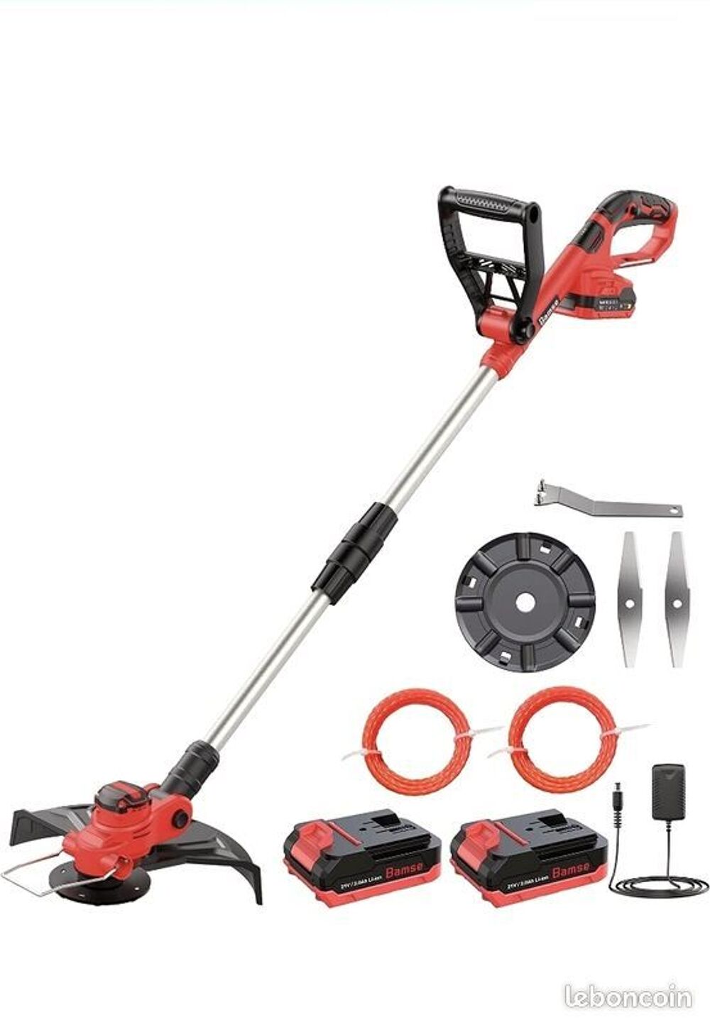 Coupe Bordure sans Fil 21V, D&eacute;broussailleuse sans Fil Jardin